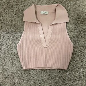 Aritzia Baby Pink Babaton cropped tank